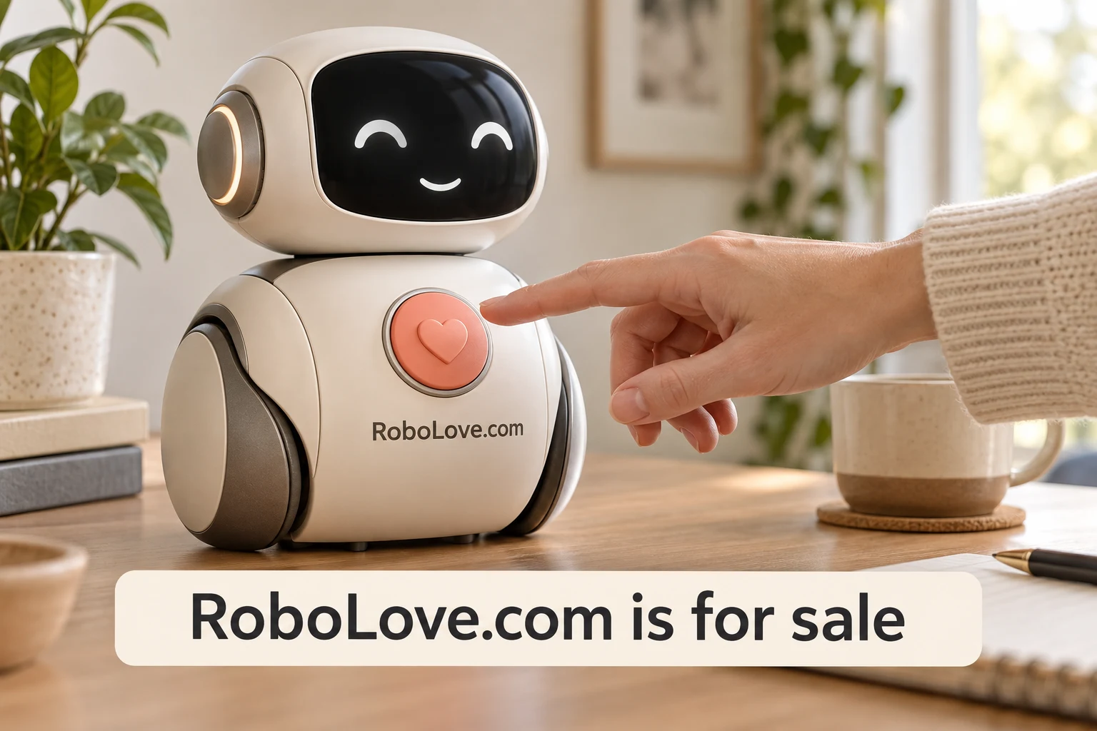 Designing the first minute with a robot — RoboLove.com is for sale